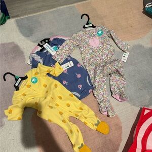Carter's Floral and Polka Dot Baby Sleeper bundle